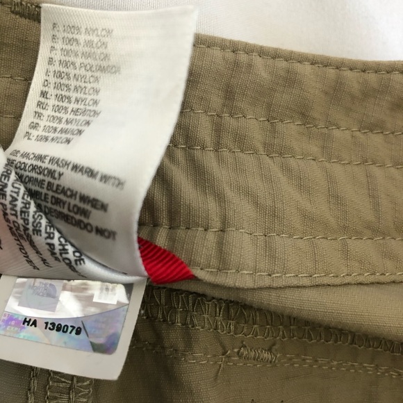The north face stowable tan hiking pants/0 - Picture 6 of 8